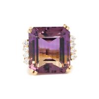 AMETRINE AND DIAMOND RING