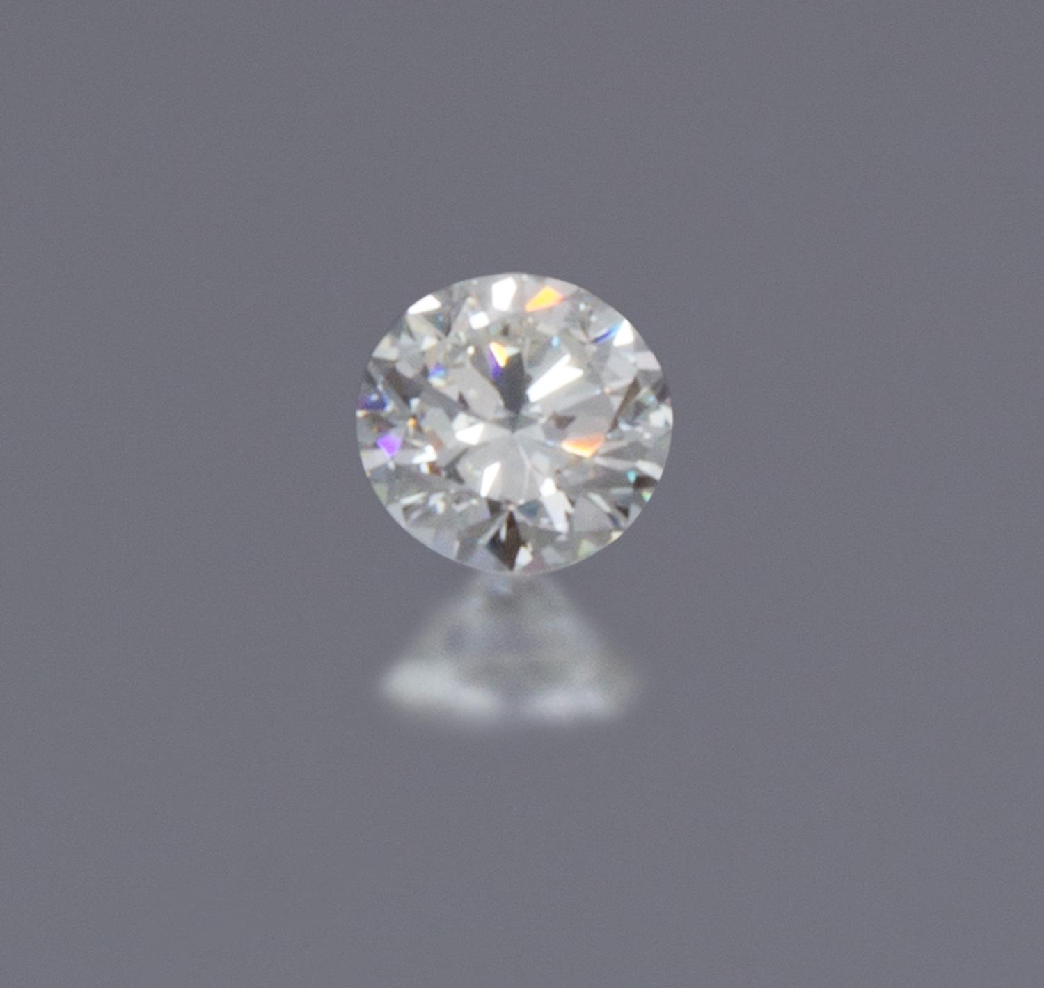 A 1.74 Carat Round Brilliant Cut Diamond, 1.90 dwts.