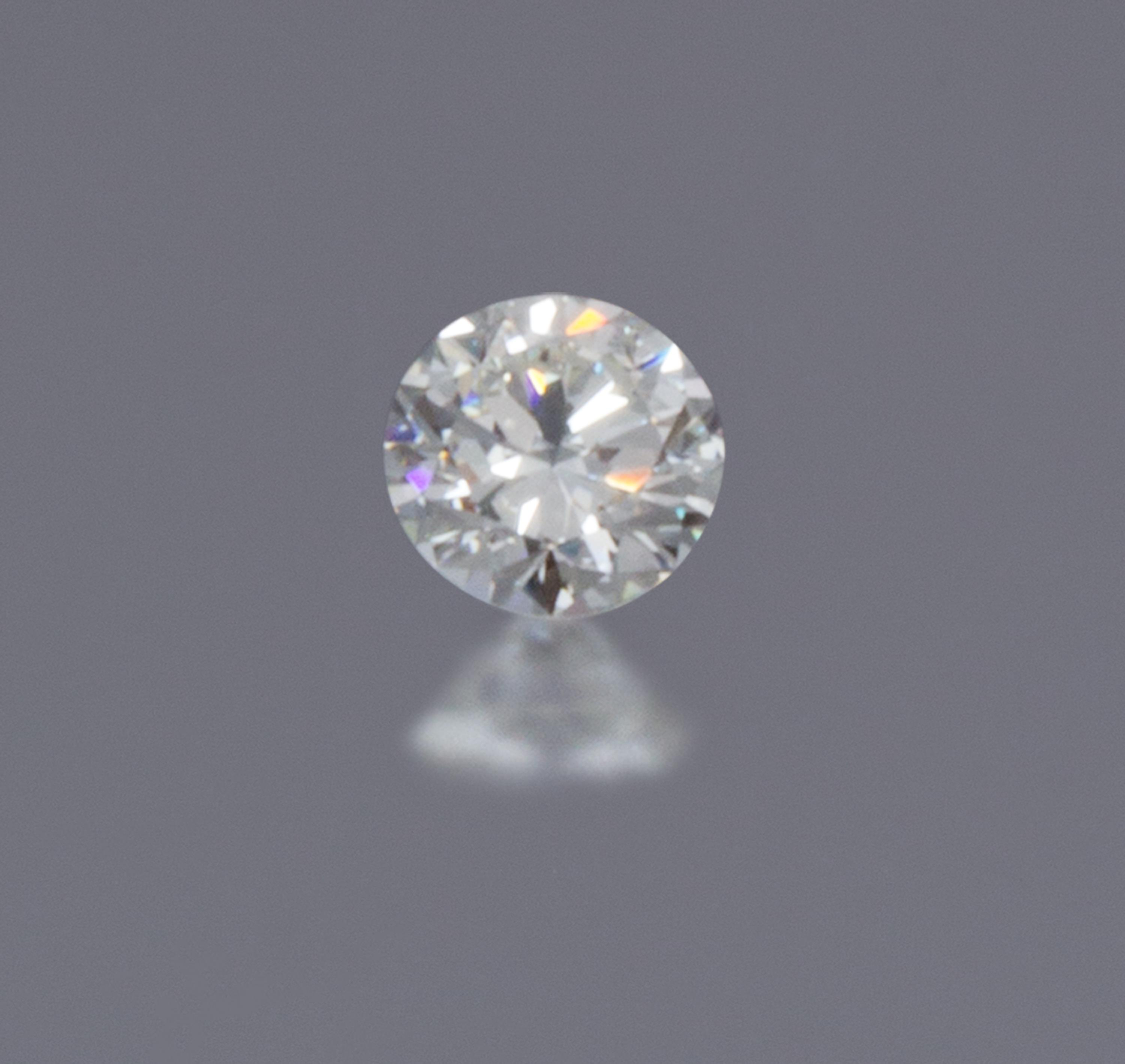 A 1.74 Carat Round Brilliant Cut Diamond, 1.90 dwts.