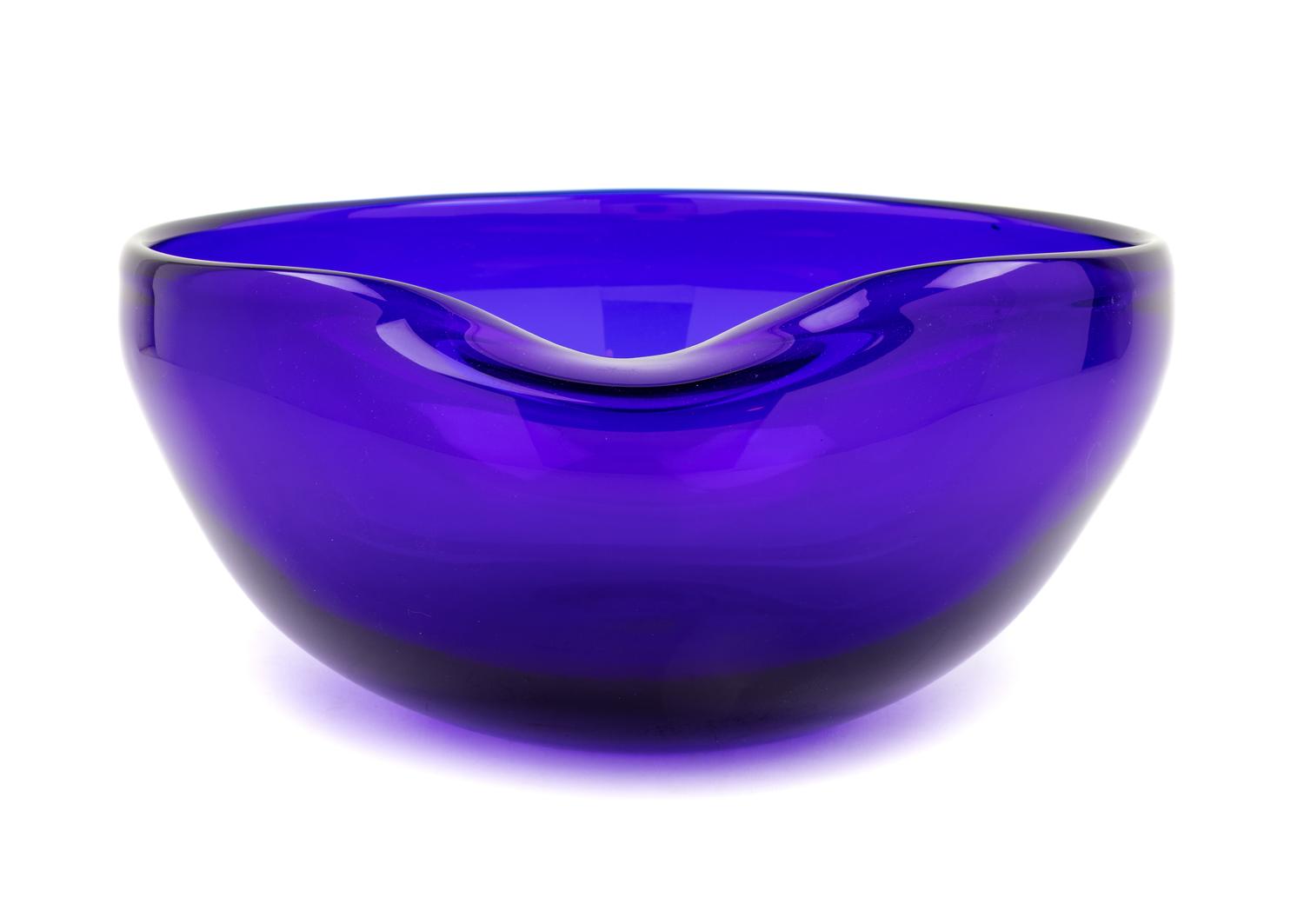 Blue Thumbprint Bowl