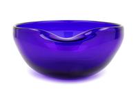 Blue Thumbprint Bowl