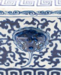 Three Chinese Blue and White Porcelain Planters