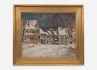 William Lester Stevens (American, 1888-1969) - Snowy Day in Rockport