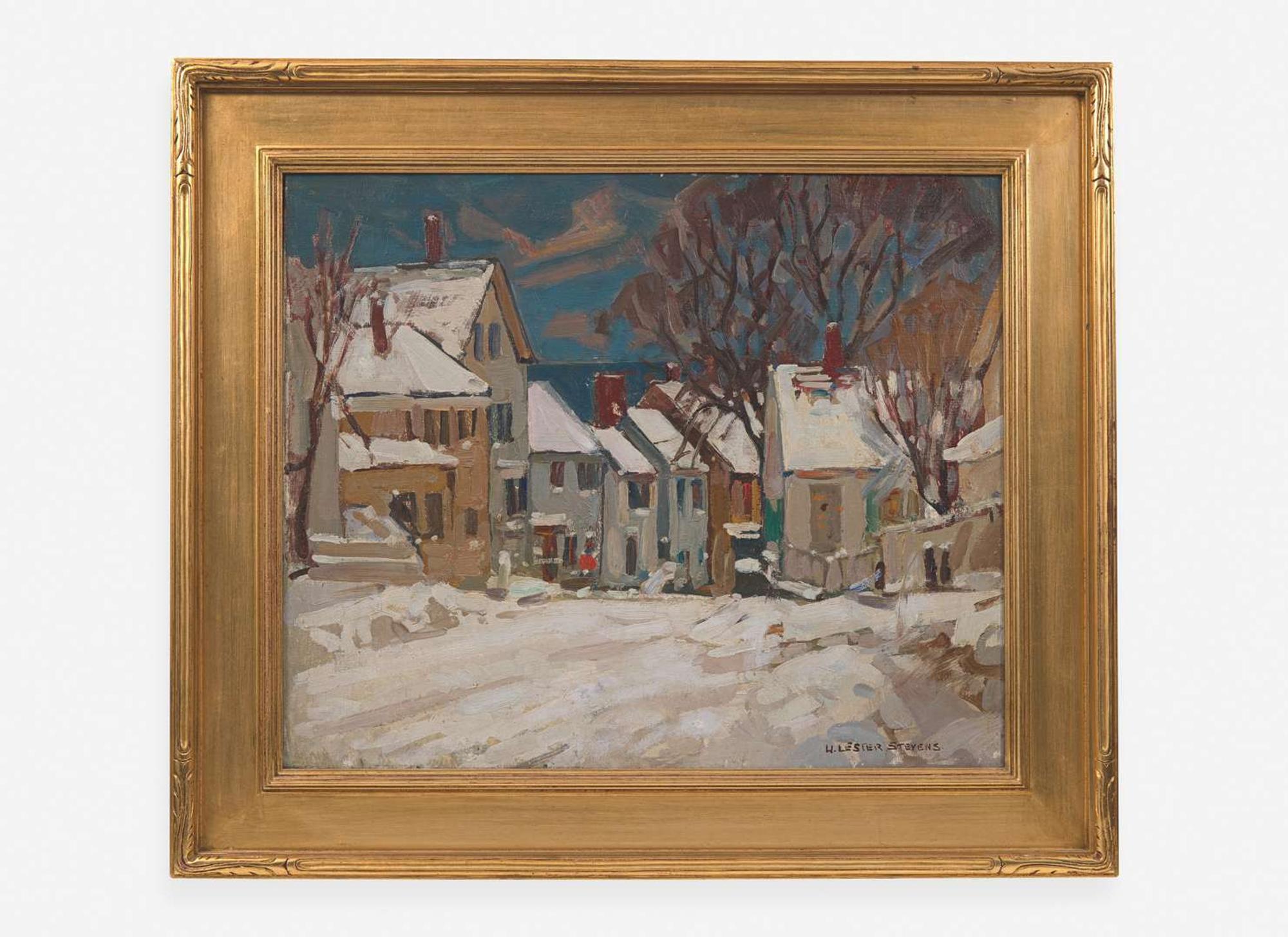 William Lester Stevens (American, 1888-1969) - Snowy Day in Rockport
