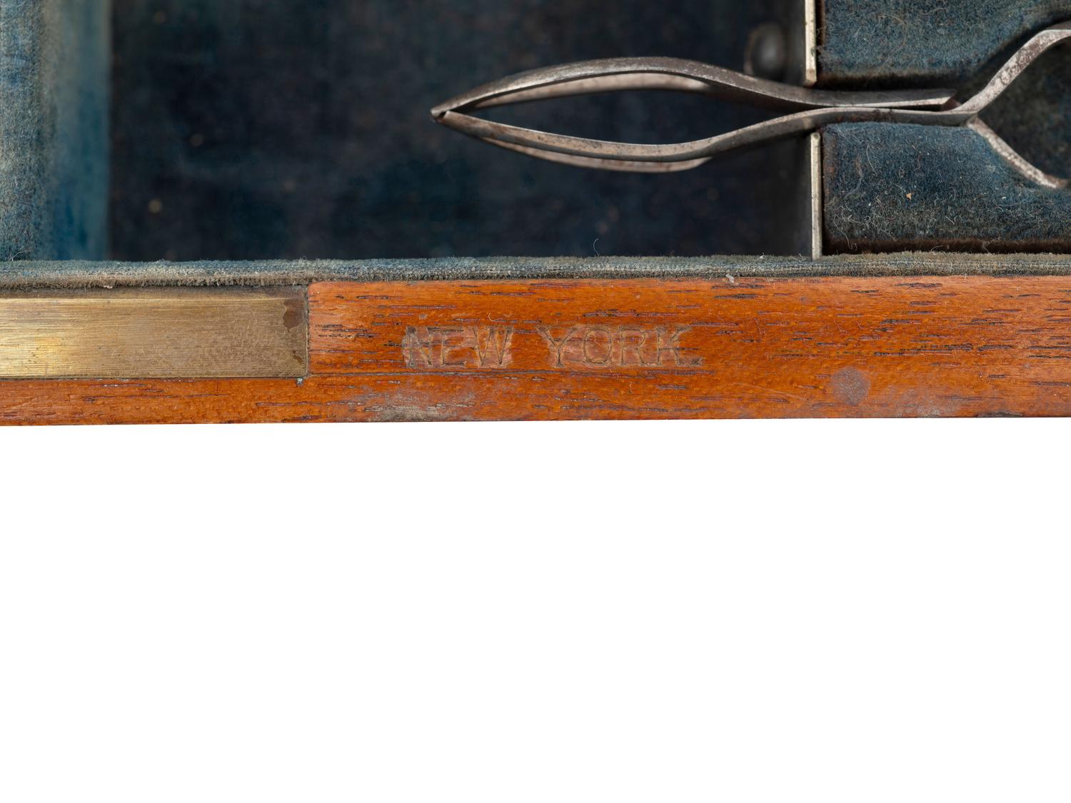 [CIVIL WAR]. Surgical field kit manufactured by Shepard and Dudley, New York. [With:] 3 catalogues, incl. Catalogue of the Surgical Section of the US Army .