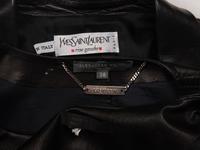 Three Designer Black Leather Jackets
