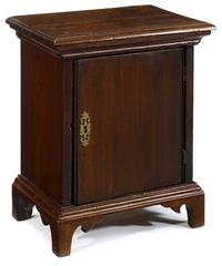 Walnut spice cabinet probably pennsylvania, 18th/19th century