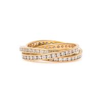 YELLOW GOLD AND DIAMOND RING