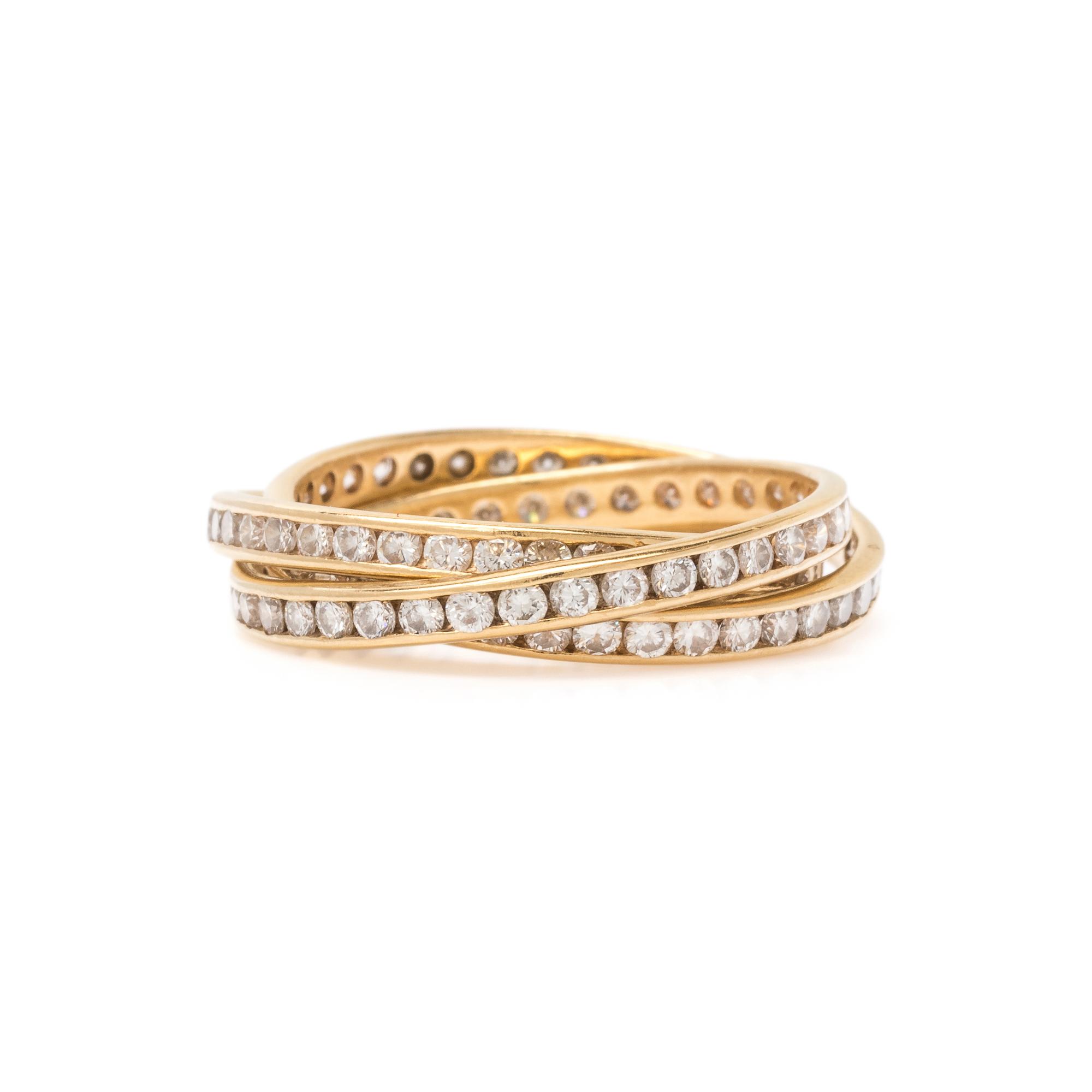 YELLOW GOLD AND DIAMOND RING