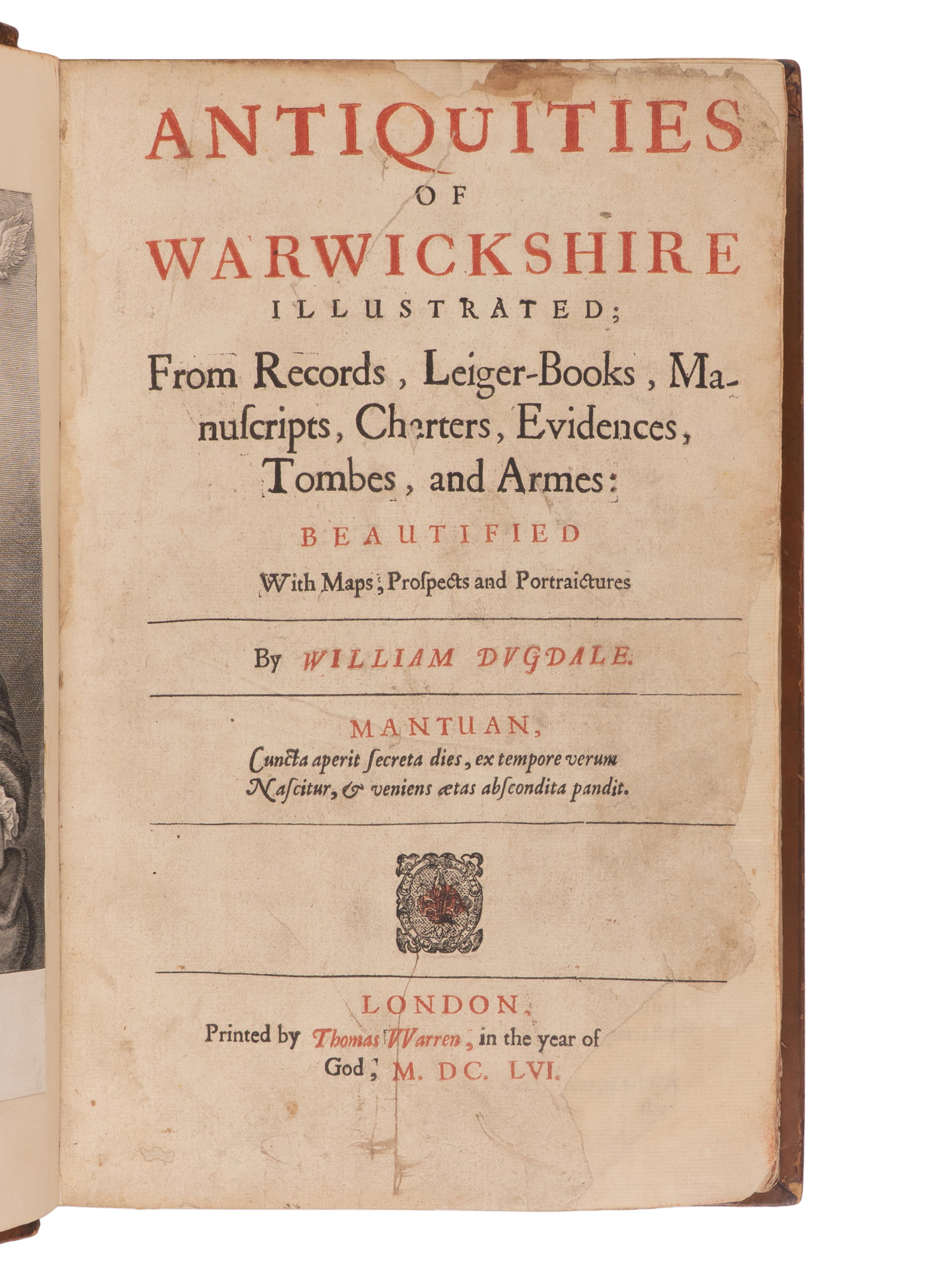 [British Isles] Dugdale, Sir William. Group of 2 Titles