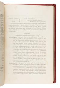 [Lincoln, Abraham (1809-1865), et al.]. A nearly complete run of over 1,000 General Orders from the War Department Adjutant General's Office during the Civil War years. Washington, D.C., [Government Printing Office], 1861-1865.