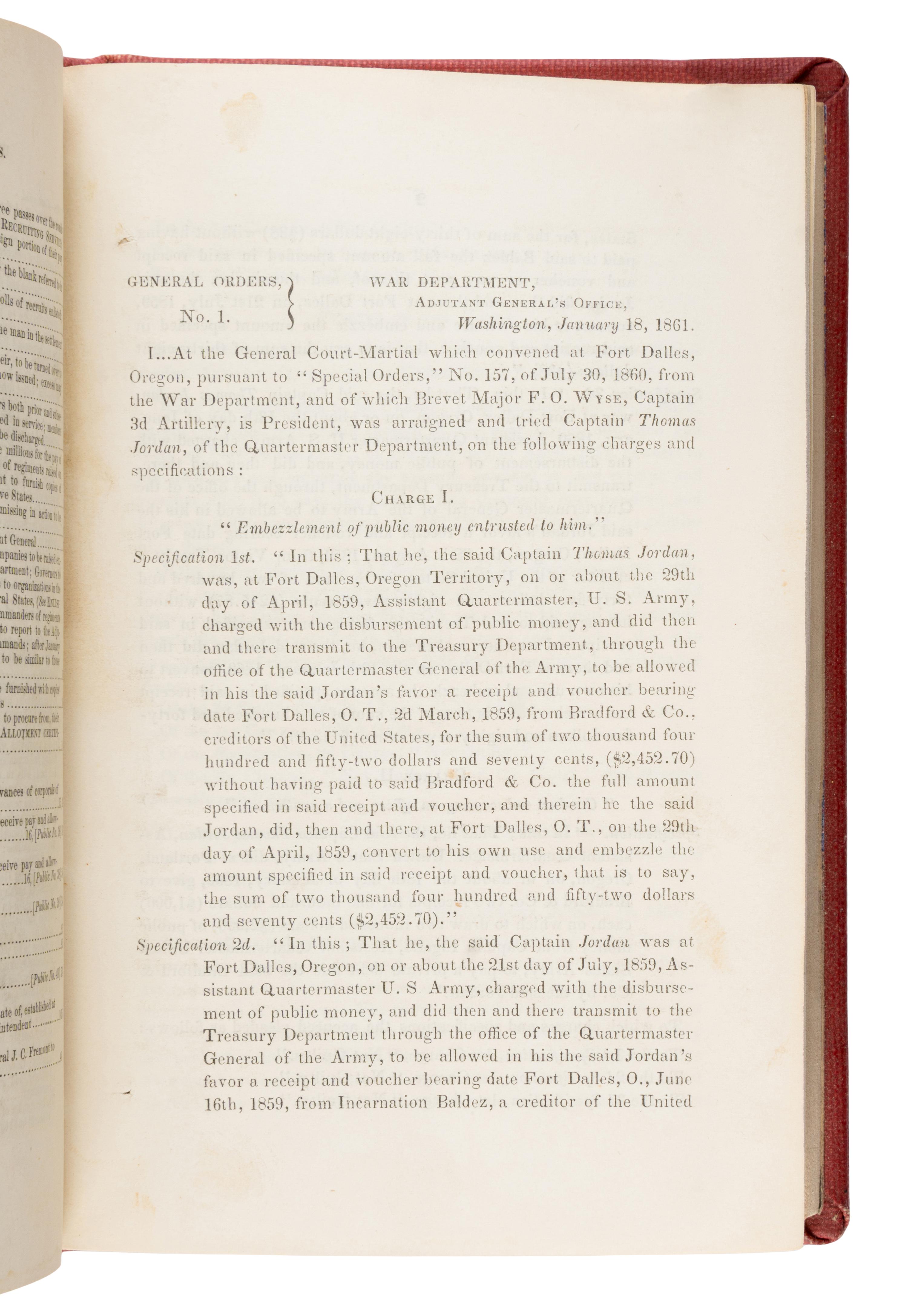[Lincoln, Abraham (1809-1865), et al.]. A nearly complete run of over 1,000 General Orders from the War Department Adjutant General's Office during the Civil War years. Washington, D.C., [Government Printing Office], 1861-1865.