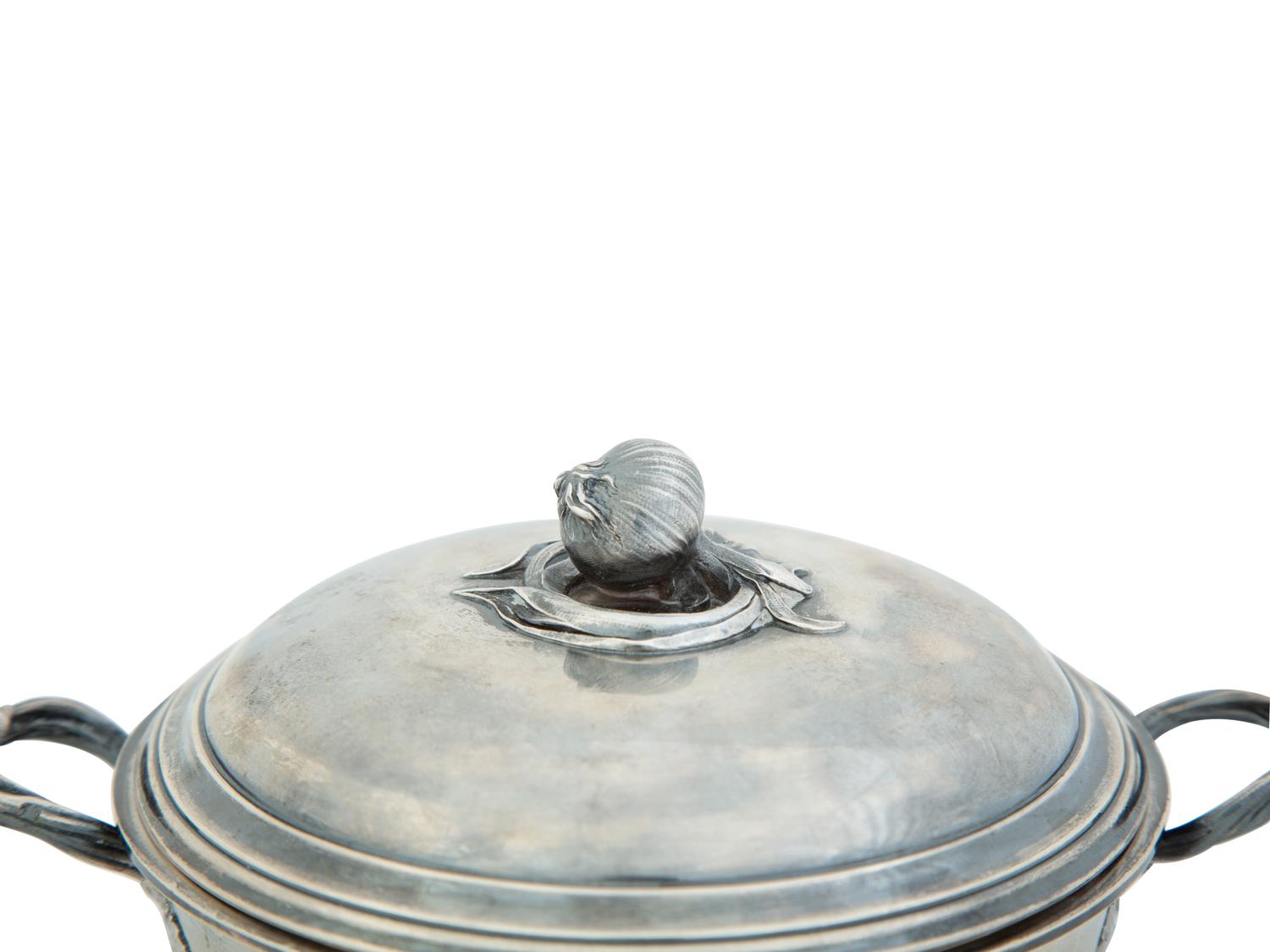 A French Silver Covered Ecuelle