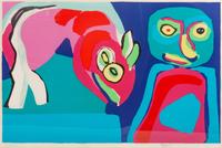 Karel Appel, (Dutch, 1921-2006), Child with Pretend Animal, 1971
