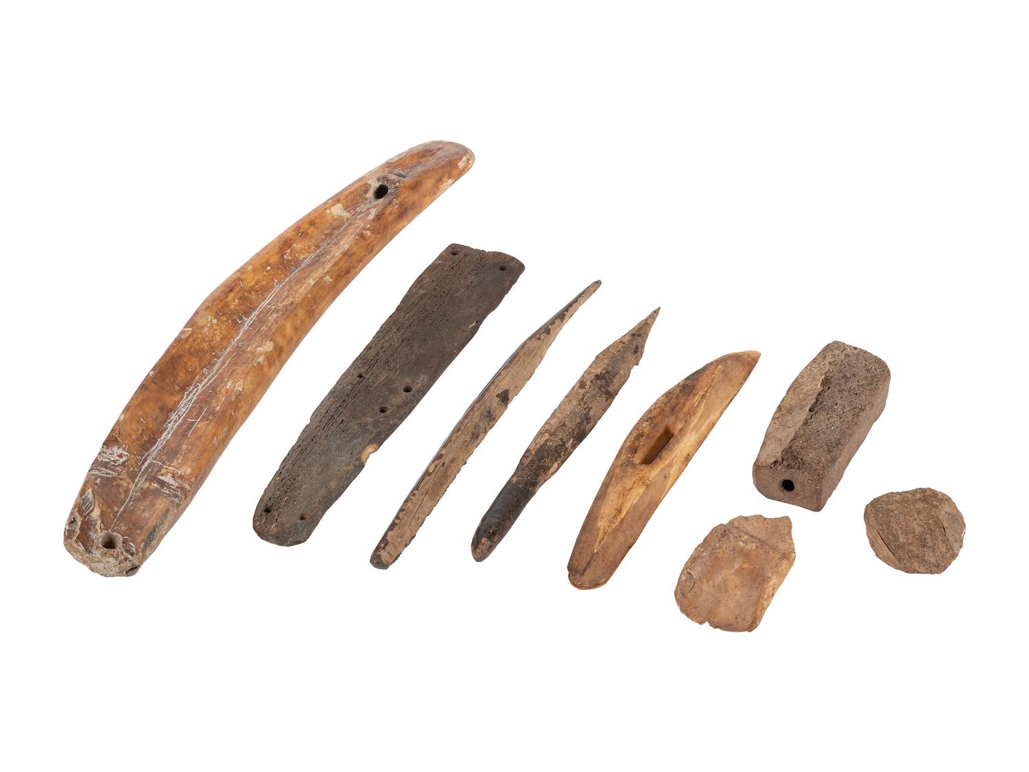 Inuit Fossilized Walrus Ivory Tools