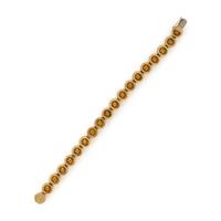 Turquoise and Yellow Gold Bracelet