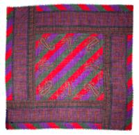 A Fendi Multicolor Paisley Wool Scarf, 54" x 54".