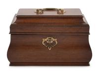 A Georgian Style Mahogany Tea Caddy