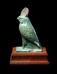 An Egyptian Faience Horus Falcon
