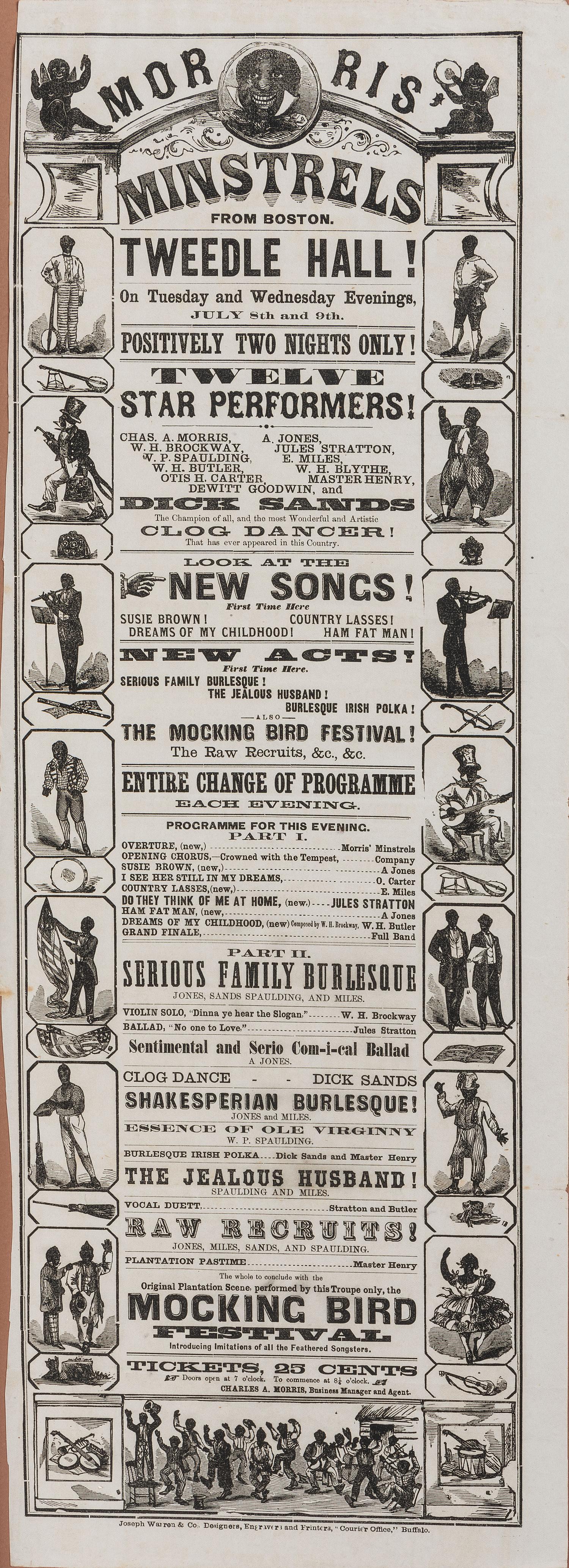 [MUSIC]. Morris' Minstrels from Boston. Tweedle Hall! Buffalo, NY: Joseph Warren & Co., n.d.