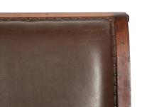 A Mahogany and Leather Armchair
