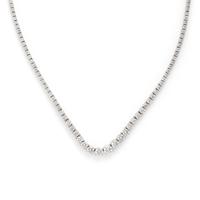 Diamond and White Gold Rivière Necklace