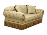 A Button-Tufted Sofa with Scalamandré Upholstery