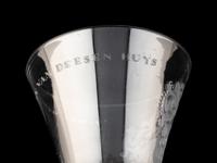A Dutch Engraved Armorial Wine Glass