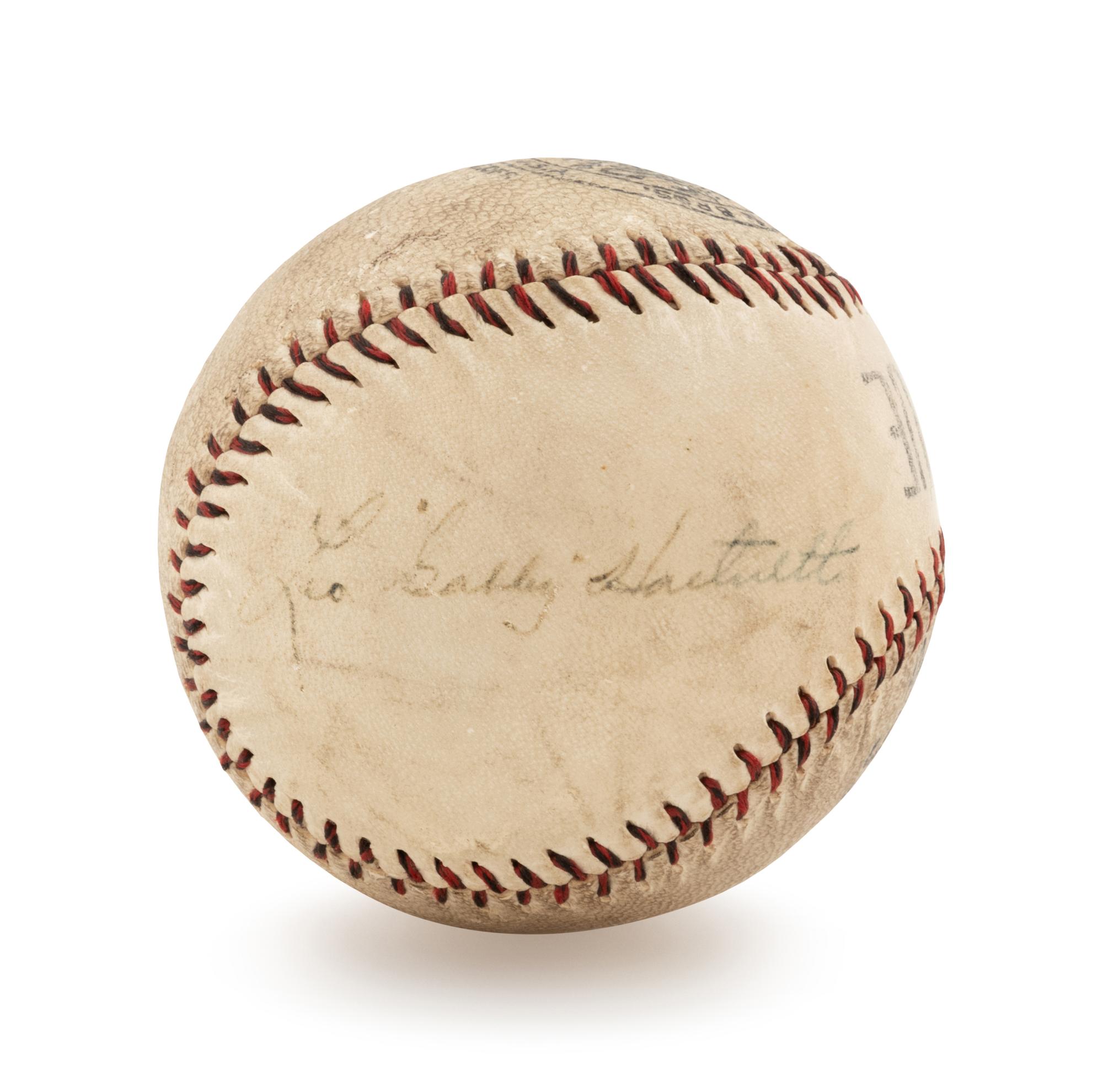 A Gabby Hartnett and Guy Bush Multi Signed Chicago Cubs Baseball