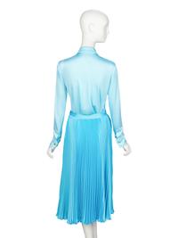 VERSACE, LIGHT BLUE SKIRT ENSEMBLE