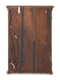 A Country Chippendale Stained Pine Hanging Cabinet