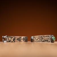 Fred Harvey Era Silver Cuff Bracelets