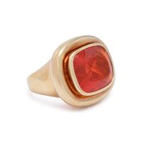 TIFFANY & CO., PALOMA PICASSO, YELLOW GOLD AND FIRE OPAL RING