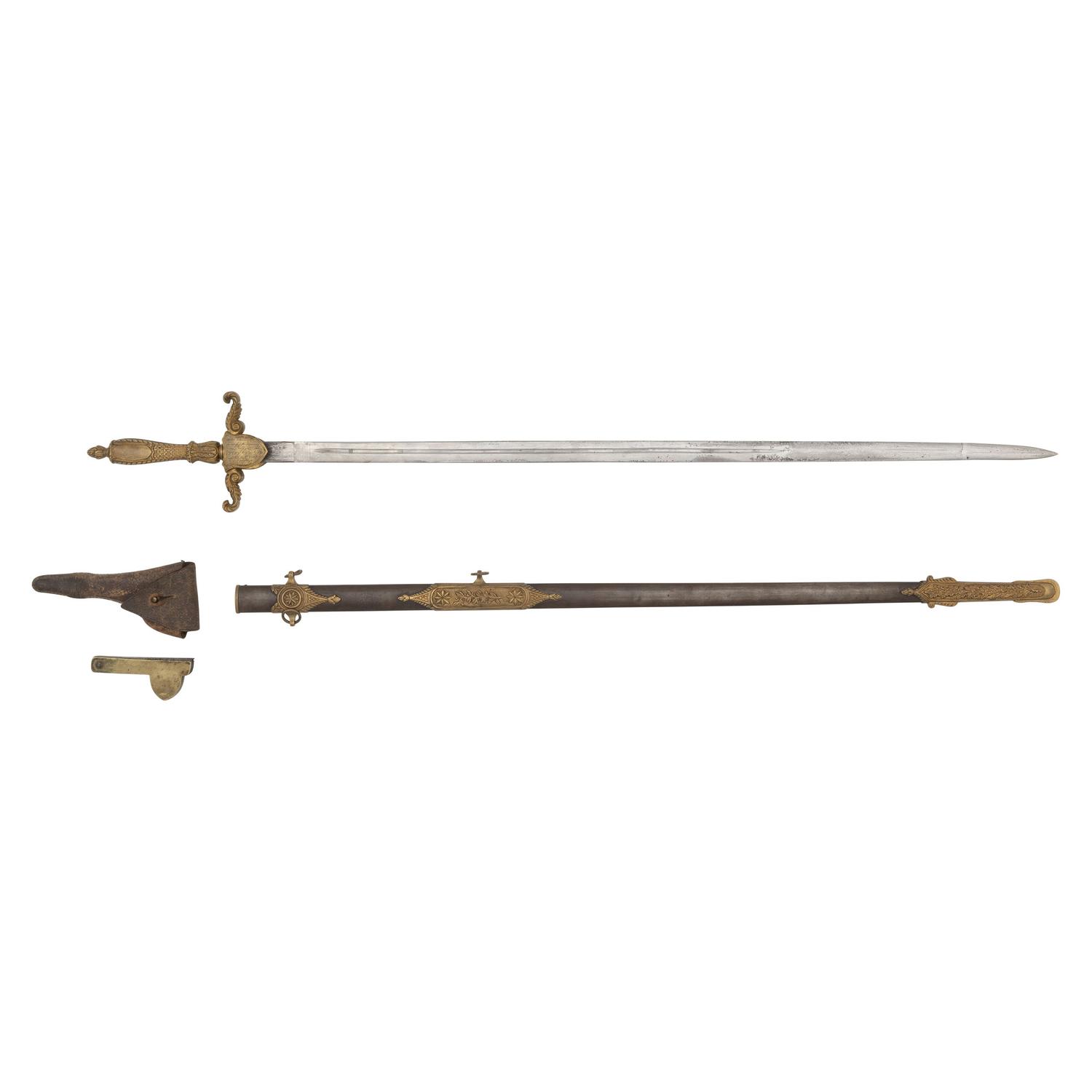 Presentation U.S. Model 1840 Medical Staff Sword of Major John T. Walker - 25th Indiana Infantry, with Fleam Set