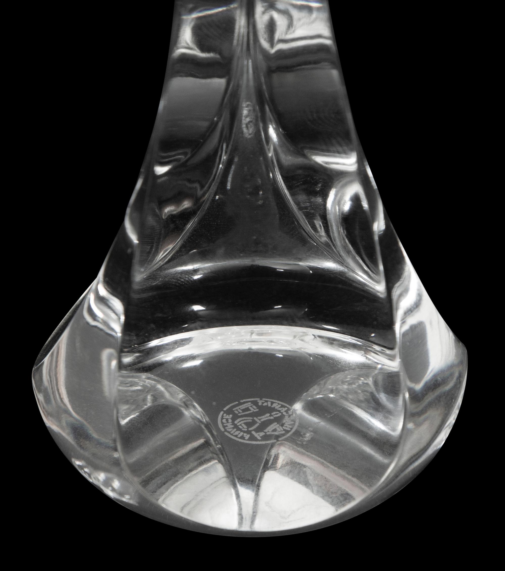 A Set of Twelve Baccarat Neptune Champagne Flutes