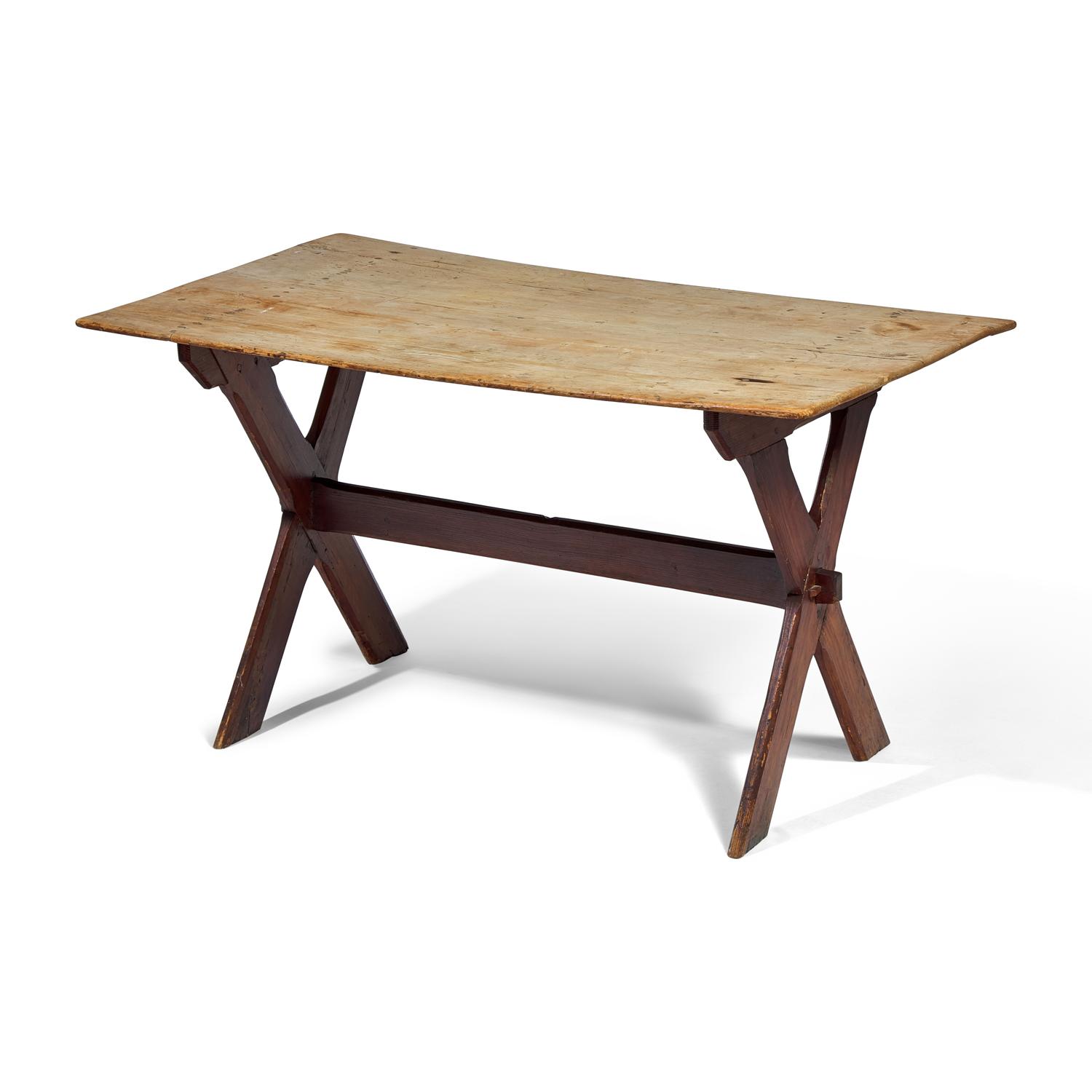 A Pine Sawbuck Table