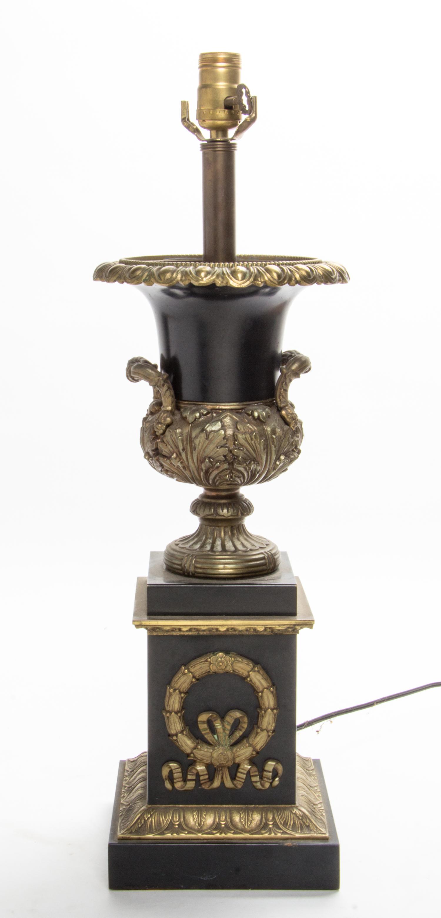 A Bronze-Mounted Neoclassical Urn Height 23 inches. — SECOND HALF 20TH CENTURY