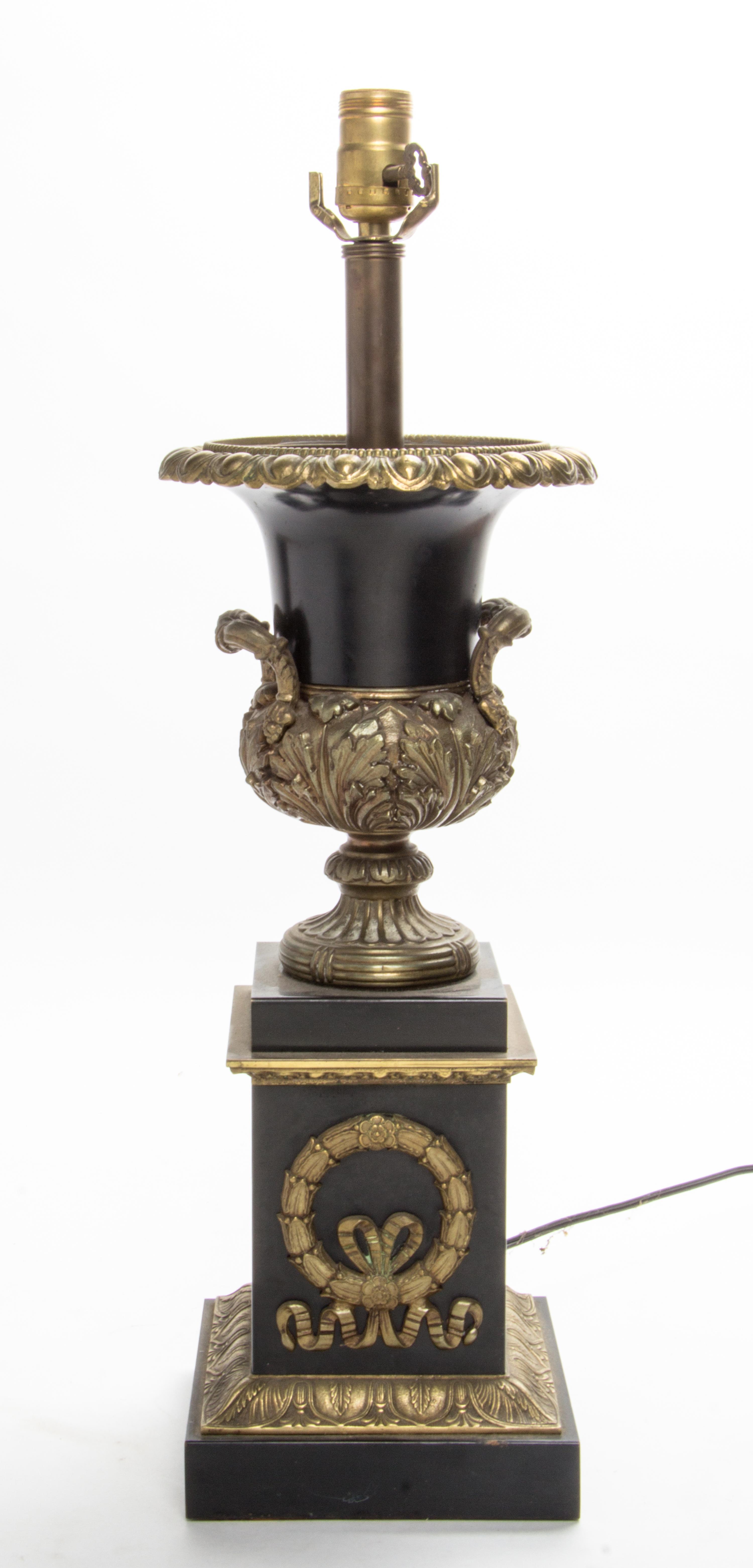 A Bronze-Mounted Neoclassical Urn Height 23 inches. — SECOND HALF 20TH CENTURY