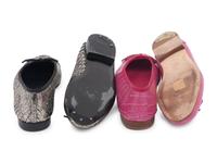Two Pairs of Chanel Exotic Skin Flats