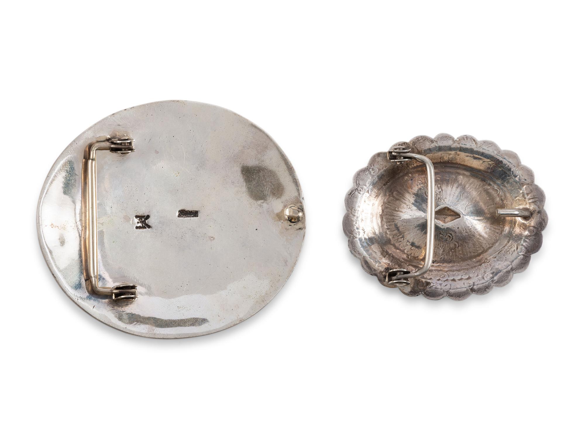Navajo Silver Belt Buckles