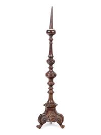 A Continental Bronze Pricket