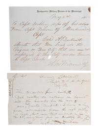 [CIVIL WAR] -- [AFRICAN AMERICANA]. Two documents, comprising: