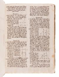 [MANUSCRIPT - GEOMETRY]. "Farragine Matematica E: Extesum et mumeribuius sunt farrago libelli." N.p., ca 18th century.