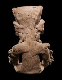 A Veracruz Seated Deity Figure