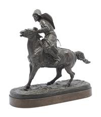 A Russian Bronze of a Figure on Horseback