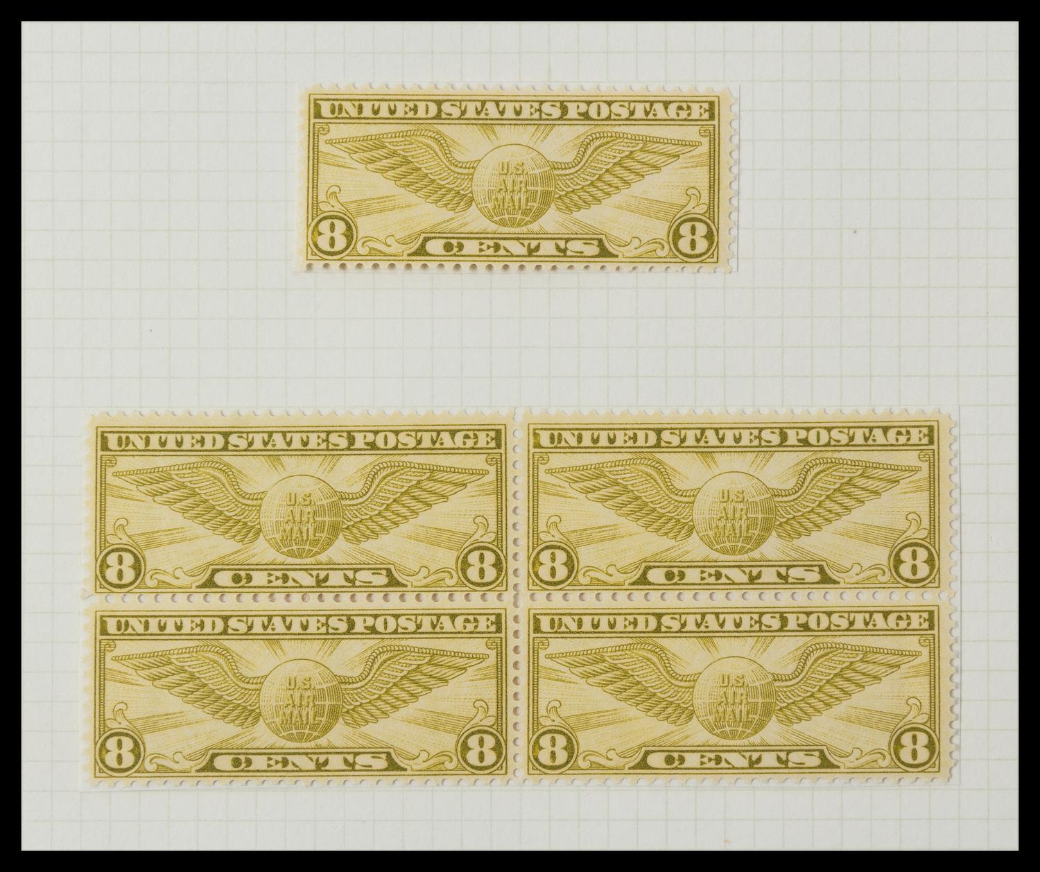 A Collection of United States Airmail Stamps — 1918-1929