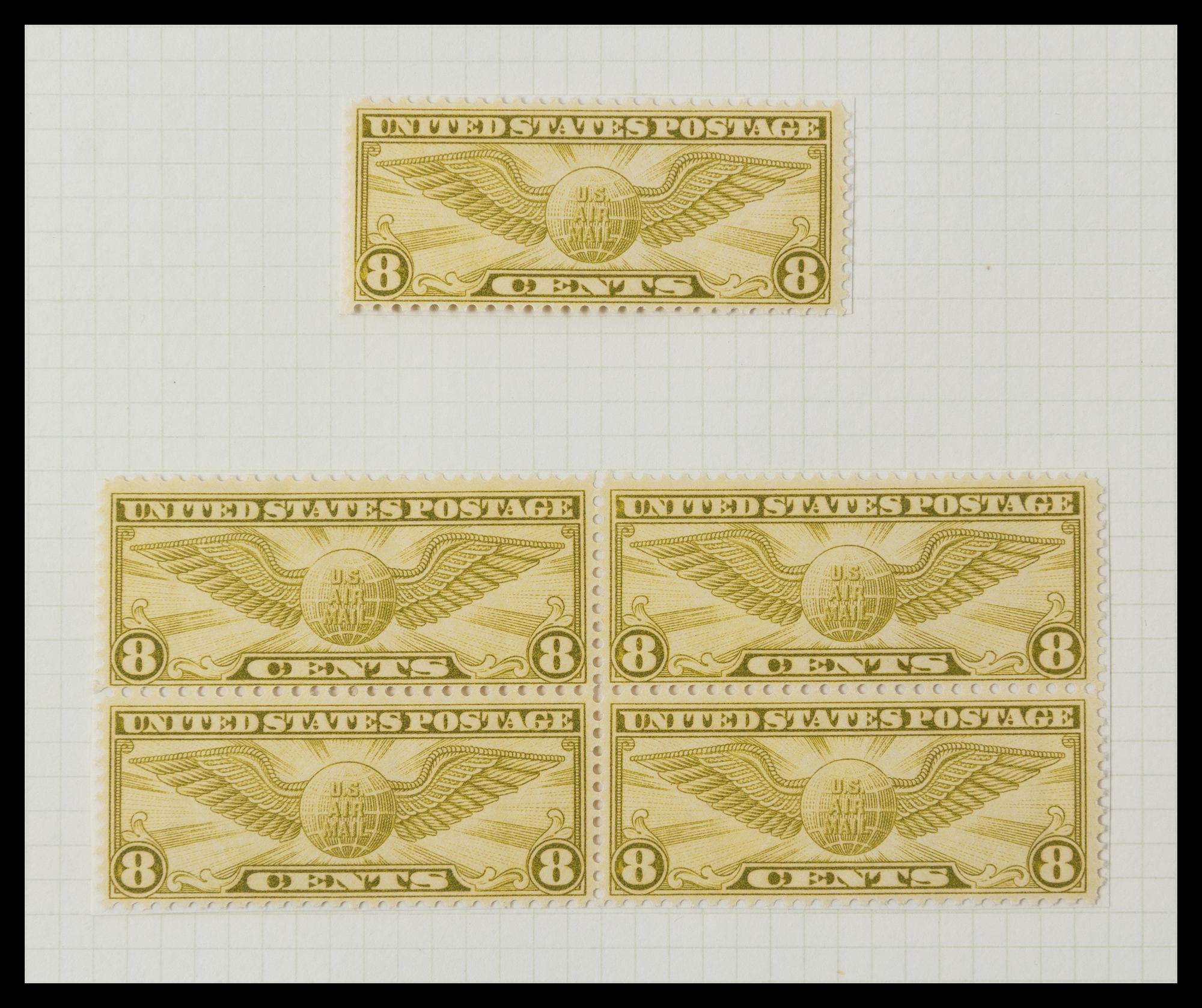 A Collection of United States Airmail Stamps — 1918-1929