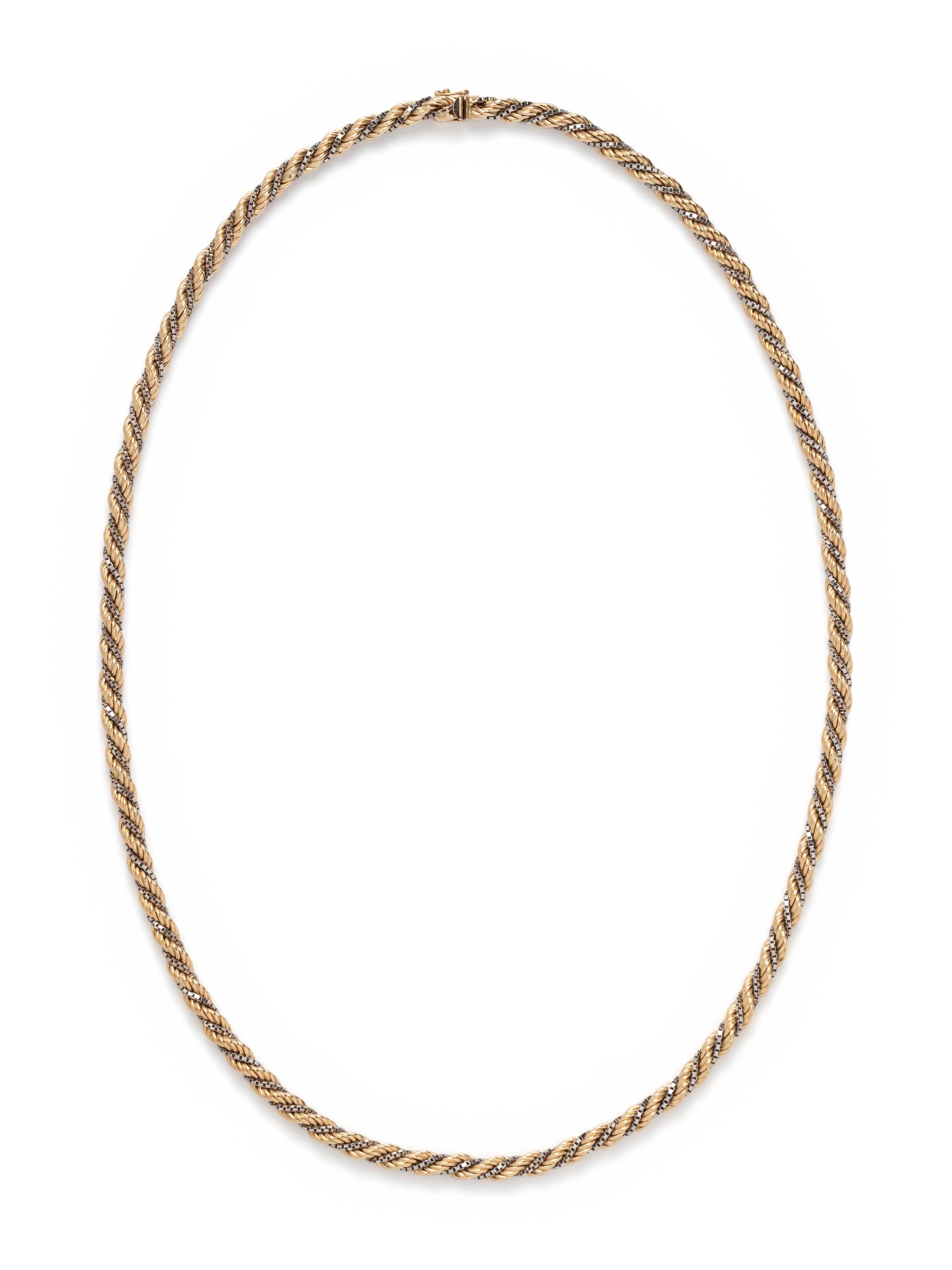 BICOLOR GOLD NECKLACE