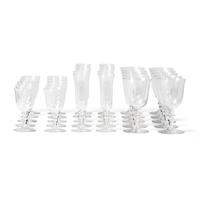 A Baccarat Glass Stemware Service
