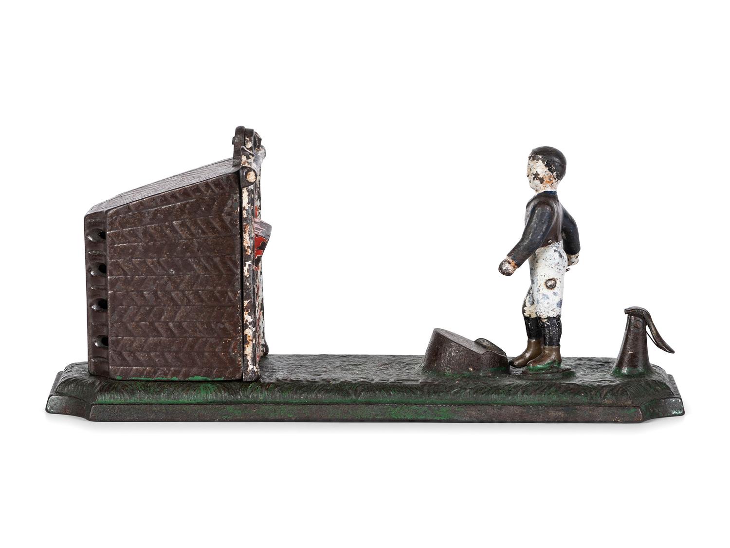 An English 'Football' Cast Iron Mechanical Bank